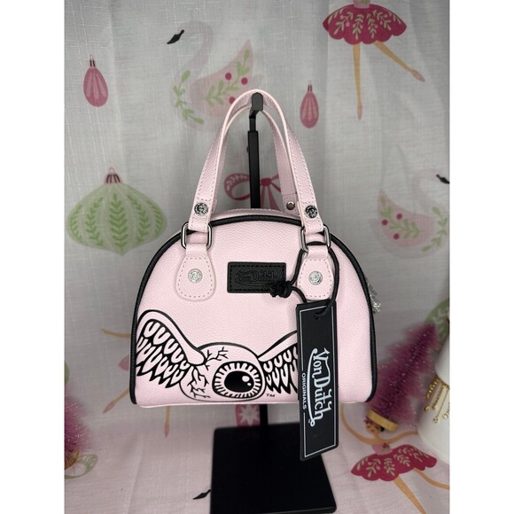 Von Dutch Pink Mini Bowler Bag - Picture 1 of 5